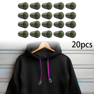 20 Pezzi Fermacorda con Coulisse Clip a Levetta per Cordino Abbigliamento Sportivo