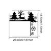 1pc Creative Silhouette Wall Stickers – Decorative Door Corner & Frame Art, Stylish Iron Art for Unique Wall Decoration
