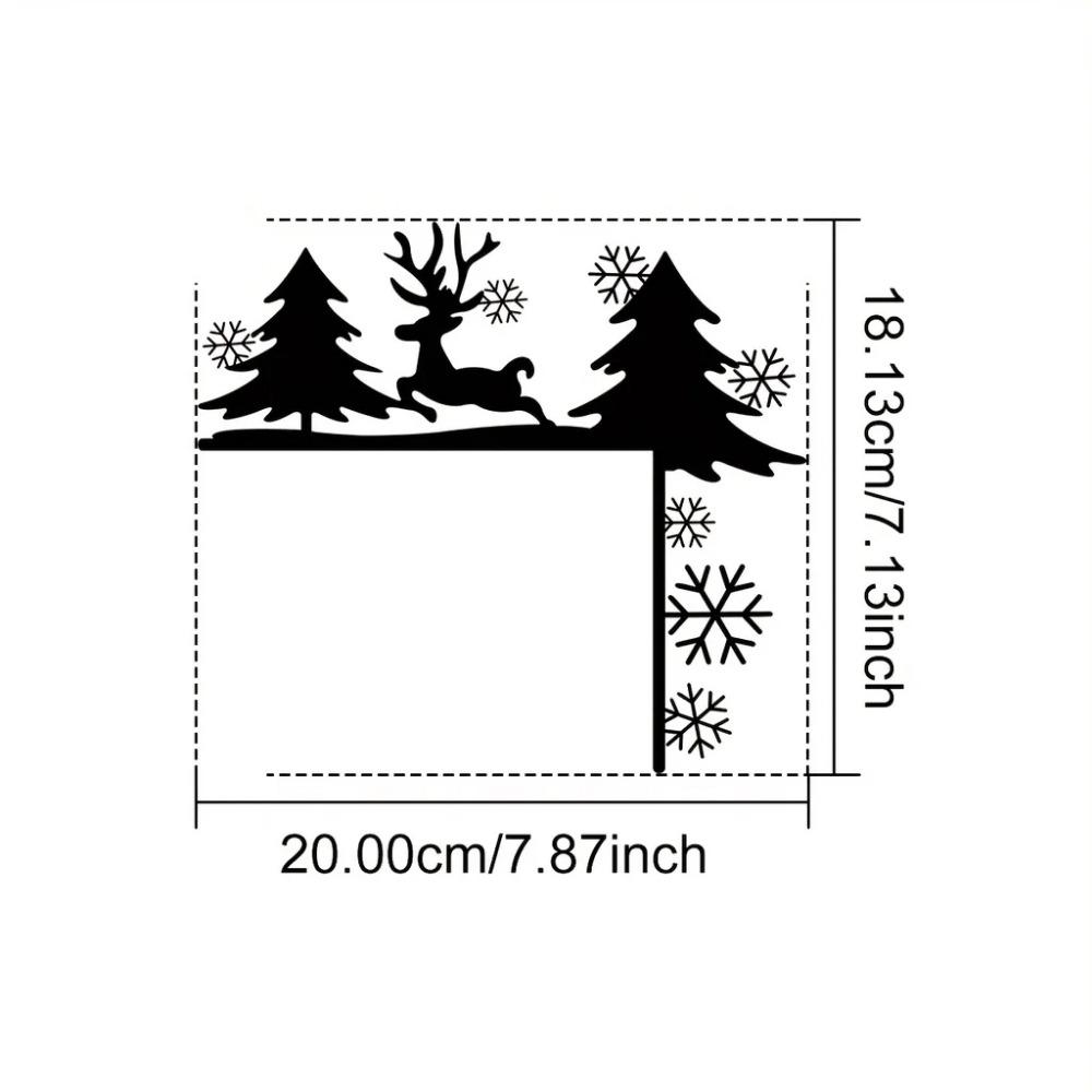1pc Creative Silhouette Wall Stickers – Decorative Door Corner & Frame Art, Stylish Iron Art for Unique Wall Decoration