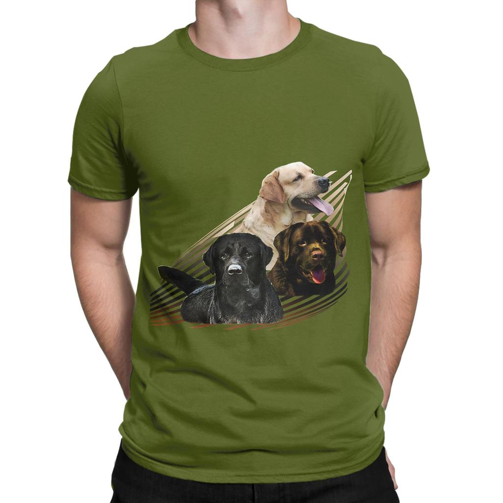 Labrador Retriever in Art Graphic 100 Cotton TShirt Labrador Retriever Tops Tees For Unisex