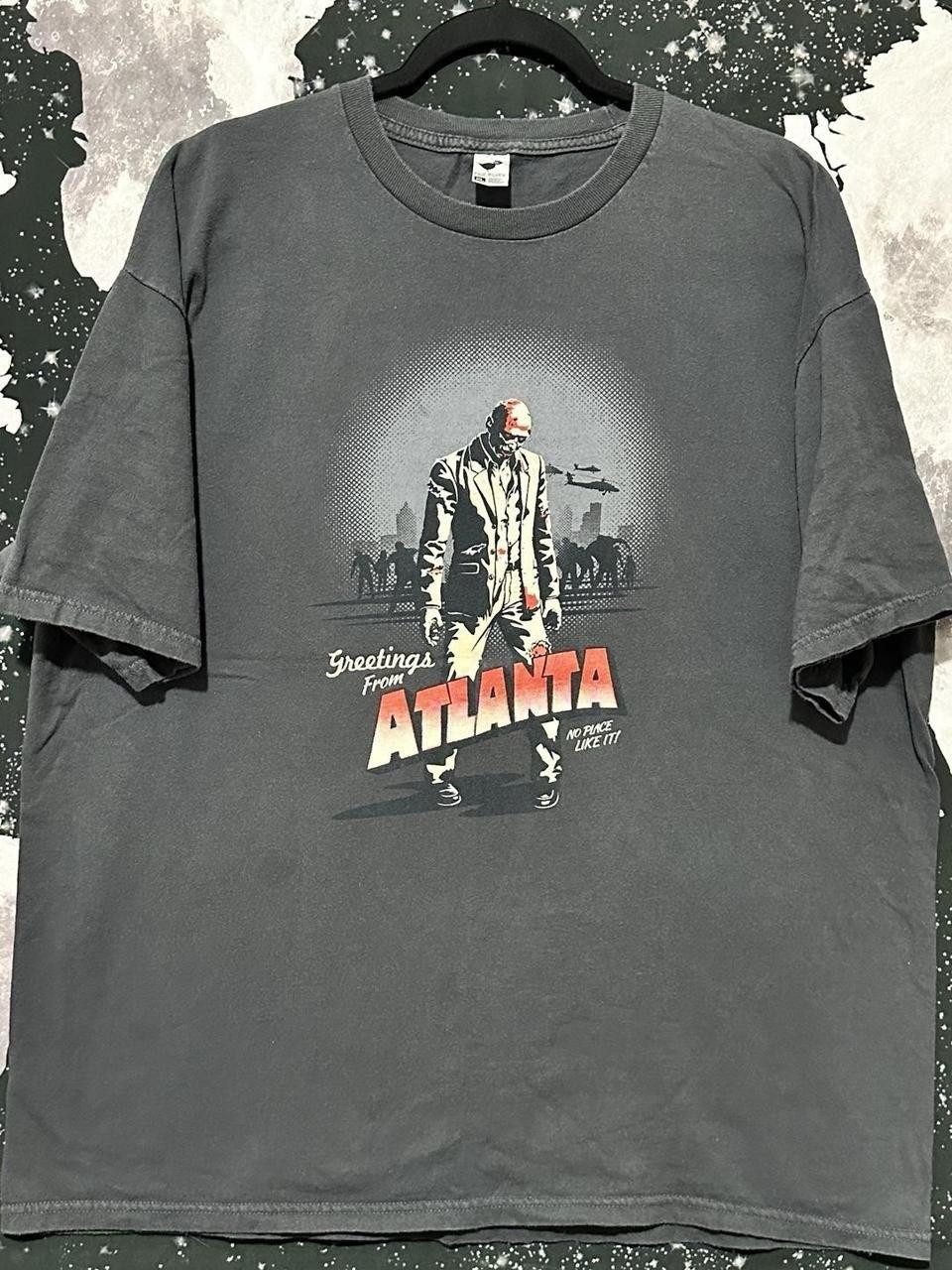 The Walking Dead Greeting From Atlanta Zombie Postcard Shirt Size XL Unisex T-Shirt XL