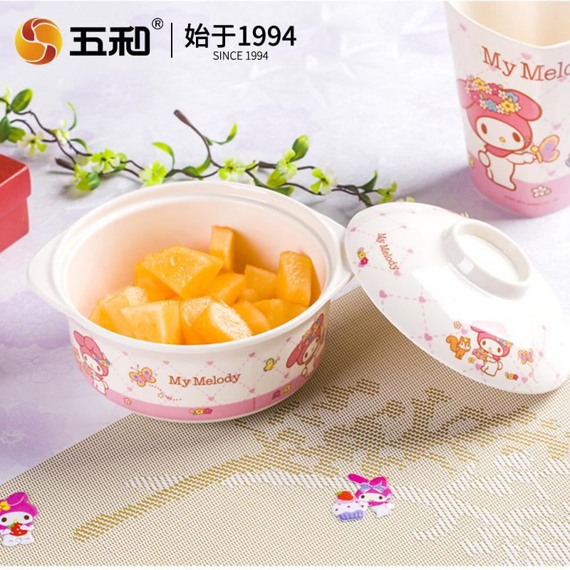 Sanrio Children Tableware My Melody Series Salad Plate Home Dining Plates Rice Salad Bowl Cartoon Water Cup Anti Fall Tableware