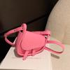 Fashionable 2023 Spring Candy Color Womens Mini Chic Trendy Saddle Bag