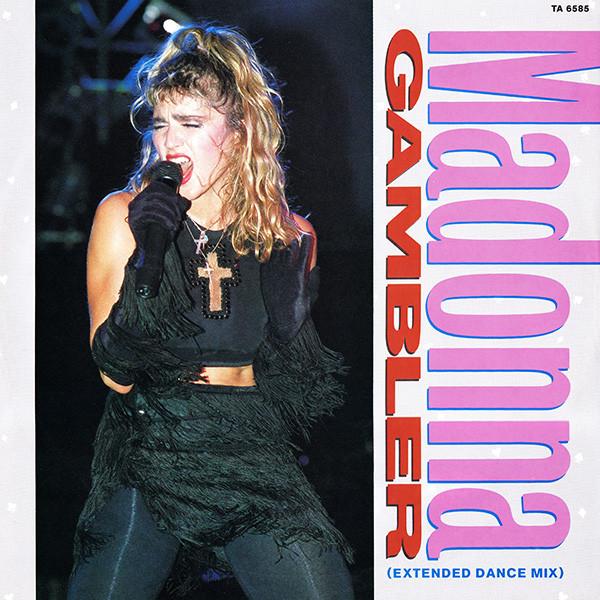

12-дюймовий диск MADONNA Gambler Extended Dance Mix TA6585 Geffen Records 1985 UK Поп Вживаний