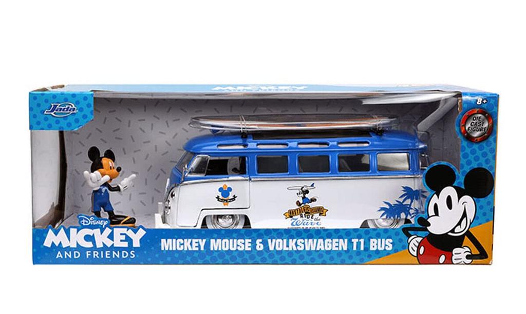 JADA TOYS JADA TOYS Volkswagen Bus 1962 Mickey Mouse Figure Surfing 33179 1/24 [Item]