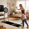 Multifunktionale Dartmatte mit Gummigranulat Rutschfestes Dartboard 4 Wurfentfernungen Rutschfester Dartteppichläufer 300x34cm
