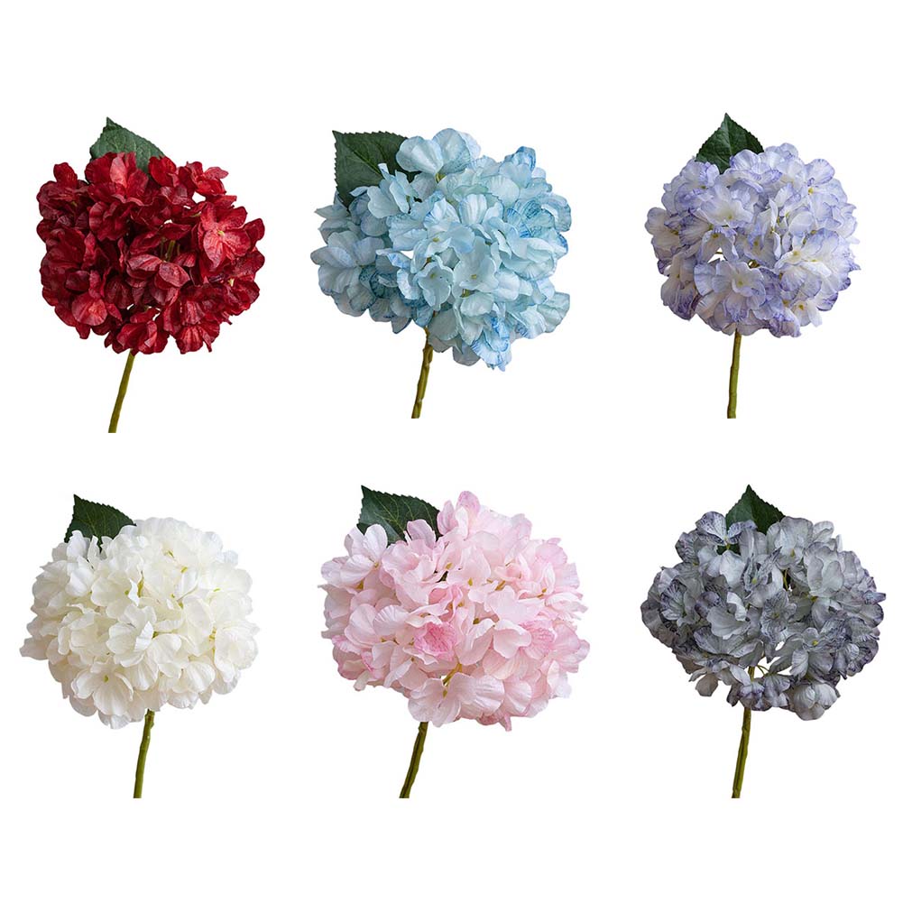 Artificial Hydrangea Bouquet, Lifelike Cloth Flowers For Home Decoration, Centerpiece For Living Room, Dining Table Display
