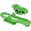 JFG Racing Dirt Bike Chain Guard Guide + Chain Slider Protection for KX250F 2009-2016, KX450f 2009-2015, KLX450R 2013-2015/2018-2019, Green