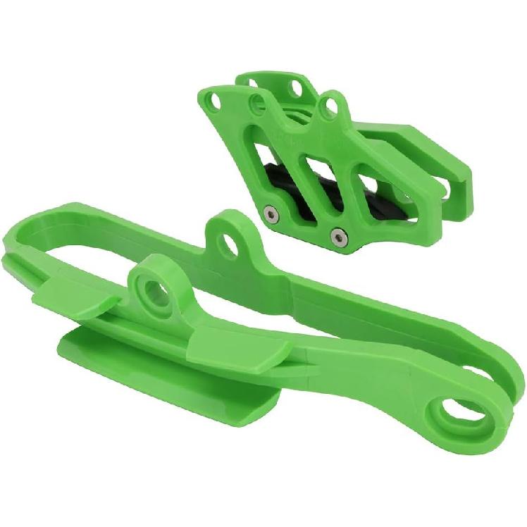 JFG Racing Dirt Bike Chain Guard Guide + Chain Slider Protection for KX250F 2009-2016, KX450f 2009-2015, KLX450R 2013-2015/2018-2019, Green