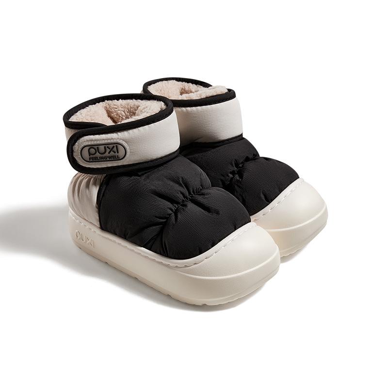 

Простые и в западном стиле зимние ботинки на толстой подошве, водонепроницаемые, нескользящие, на бархатной подкладке и теплые, высокие хлопковые ботинки, зимние хлопковые ботинки 39-40