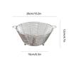 Fruit Colander Bowl Stainless Steel Fruits Vegetables Washing Colander Strainer Multipurpose Rinse Bowl Food Container For