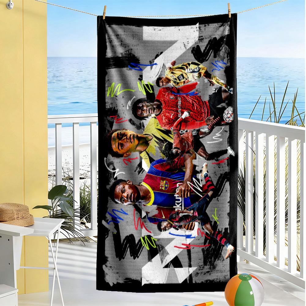 Cristiano Ronaldo Celebration Beach Towel High Absorbency & Quick-Dry Comfortable Lightweight