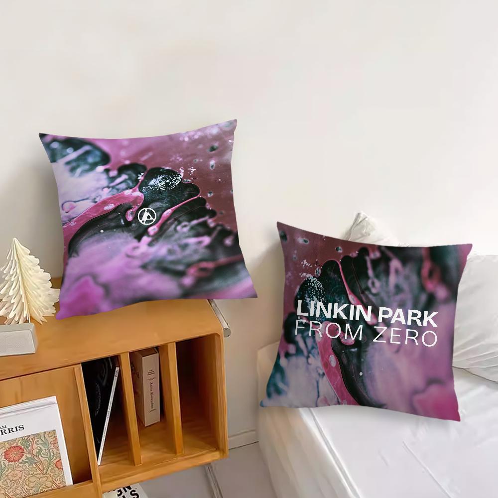 Fodral kudde L-Linkin Fodral Från Noll Kudde Rum Band Park Sovrum Sänggavel Soffa Vardagsrum Ryggstöd Bil Fyrkantig