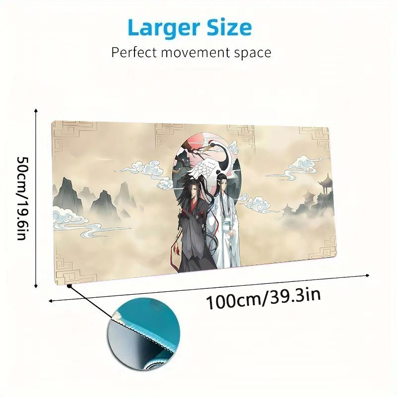 Dragon Phoenix Color Mouse Pad Large Gaming Table Cushion Non-slip Laptop Tablet Big Mousepad XXL Mat Mini PC Playmat With Lock edge
