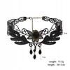 Choker Lace Embroidery Black Necklace Gothic Ch07