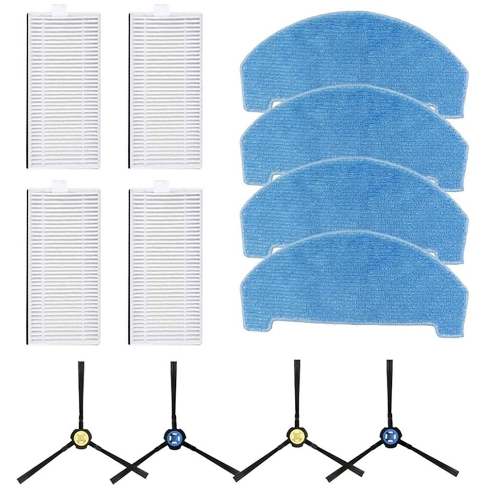 1 Set Für ILIFE A20/T20s Seitenbürste Filter Wischmopp Tuch Kit Staubsauger Zubehör Reinigungsersatzteil Zum Ersetzen