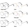 Fashion Anti Blue Light Glasses Retro Metal Round Frame Glasses Men Women Radiation Protection Anti-Reflective Computer Goggles