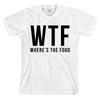 WTF Wo ist das Essen Bella + Canvas T-Shirt Lustiges Mode-T-Shirt Foodie NEU