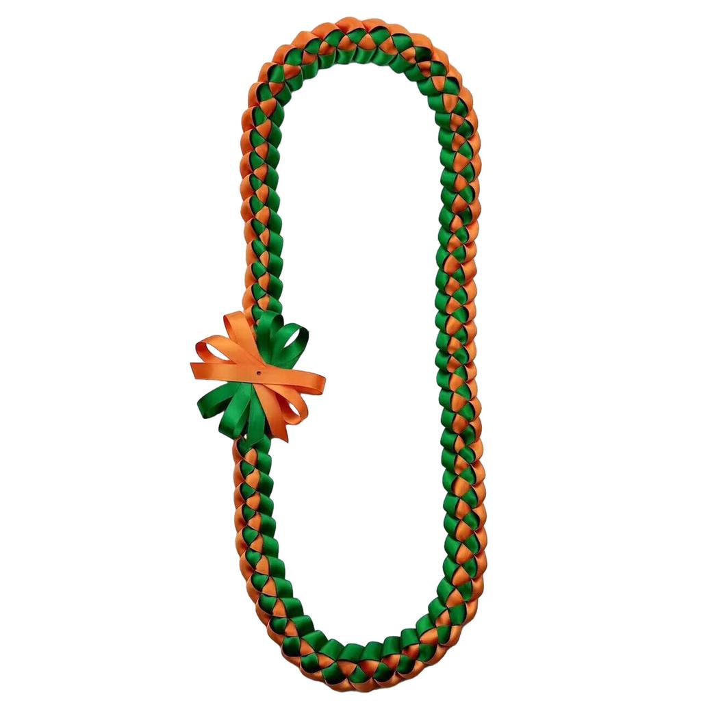 Double Sided Graduation Ribbon Necklace Intricate Weave Honor Rope Handmade Ribbon Garlands Delicate Woven Neckchain