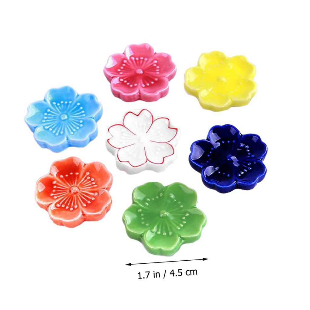 HOLIDYOYO Keramik Kirschblüte Essstäbchen Japanischer Stil Essstäbchen Gemusterte Essstäbchen Japanische Niedliche Essstäbchen Japanische Essstäbchen Liebliche Essstäbchen