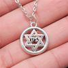 25 Stile Je Menora Davidstern Hexagram Anhänger Halskette Choker Charme Fabrikpreis Schmuck