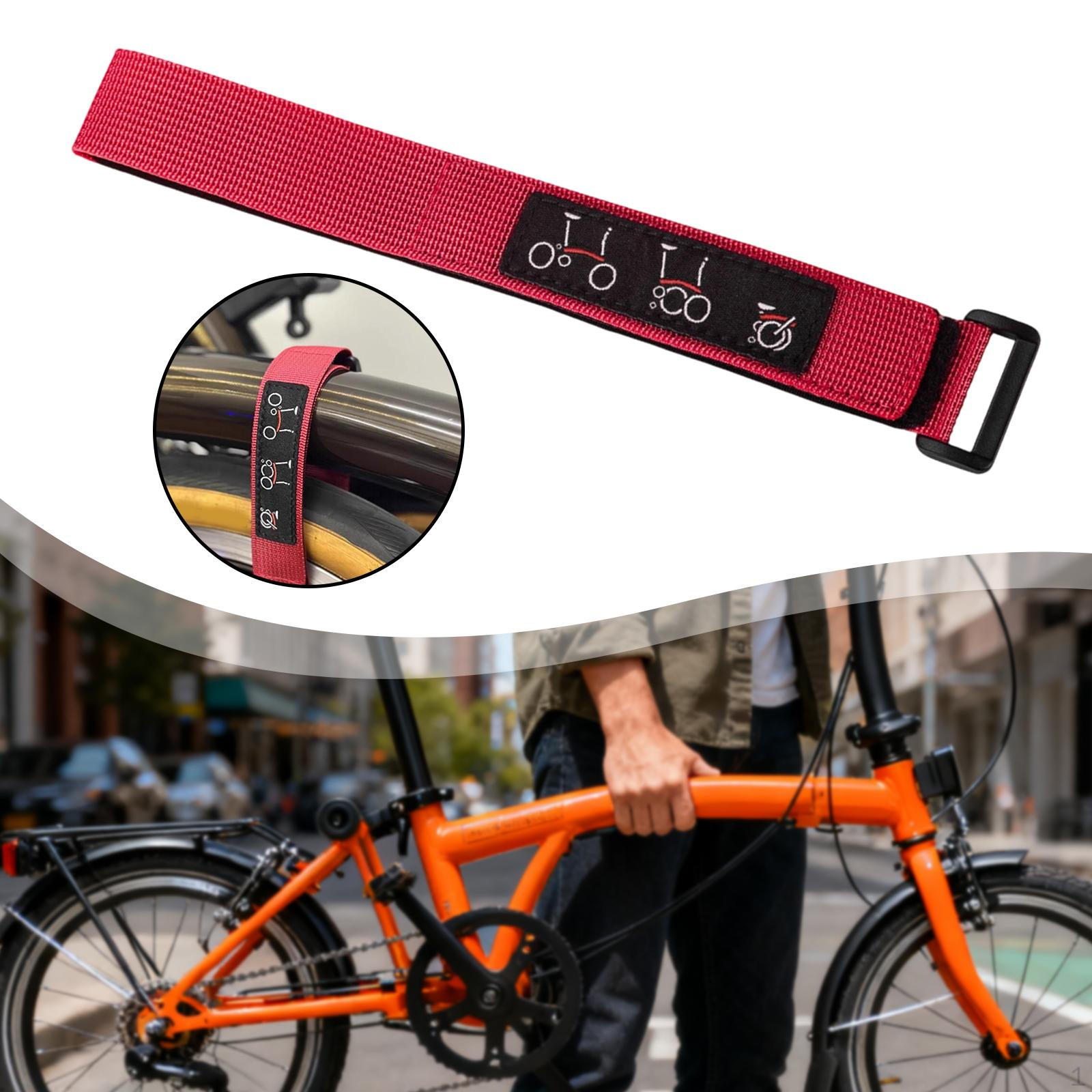 

Bike Rack Strap Wheel Stabilizer rope Tie Downs Frame Fixed Belt for Sleeping Bag Hoses червоний