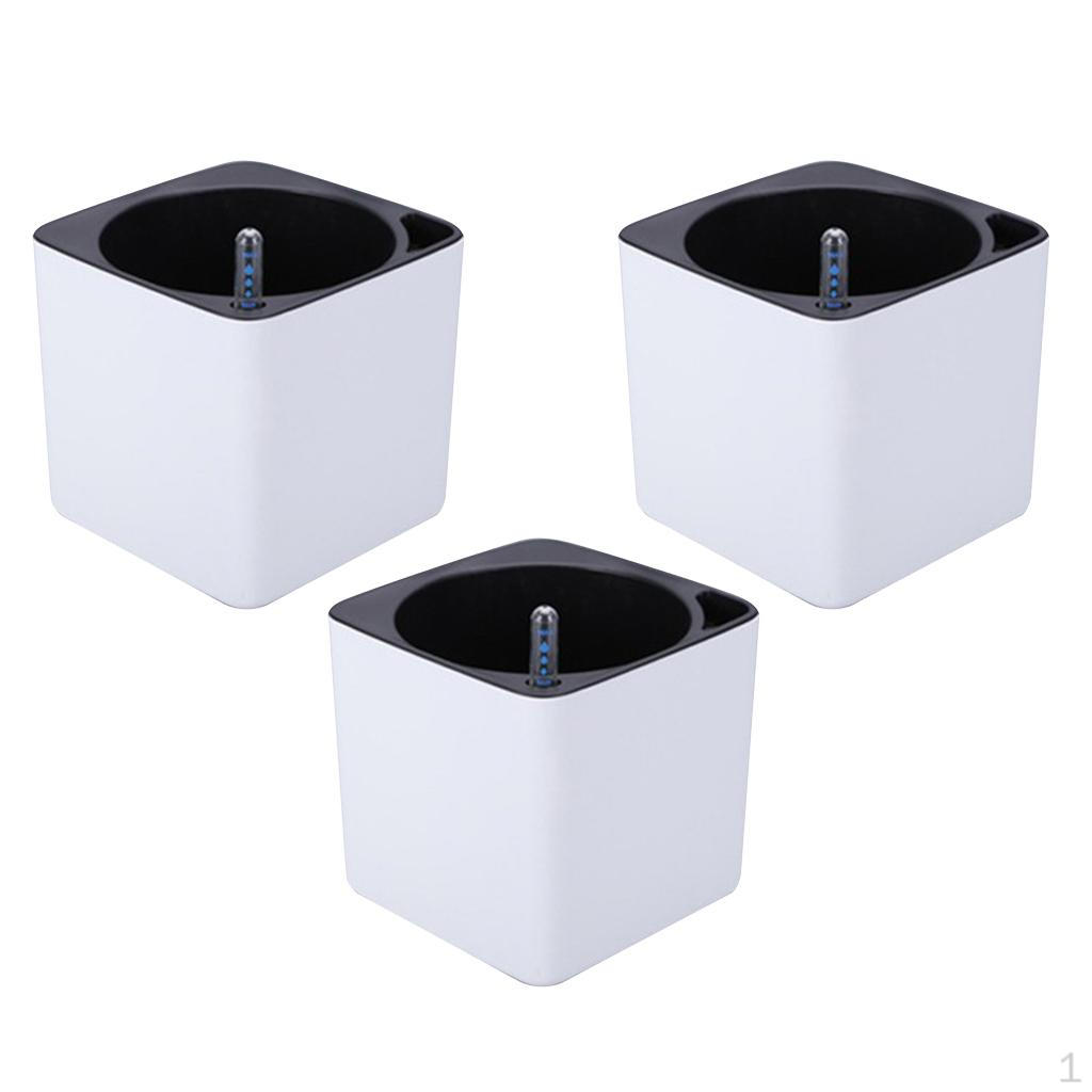 

3 шт./набор Пластиковый самополивающийся горшок / Индикатор уровня воды