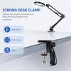 10X Magnifying Desk Lamp Metal USB Clamp Light for Crafts