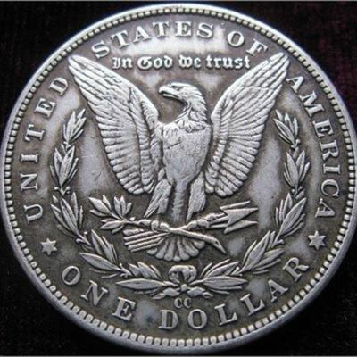Morgan-Münzen, plattierte Silbermünze, Kopie, 90 % Kupfer, Herstellung ADM