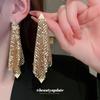 Silver Needle Irregular Triangle Sequin Dangle Earrings – Exaggerated Design Fashion Jewelry