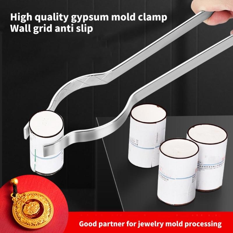 Heat Resistant Carbon Steel Jewelry Casting Clamp Suitable for Goldsmithing and Metalworking with Secure Nonslip Grip