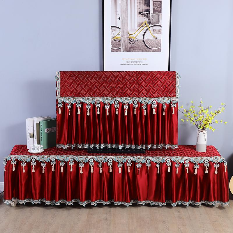 Hustý kryt na televizi Krásný a prachotěsný Nesnímejte kryt televize při zapnutí Minimalistický moderní prošívaný okrajový styl