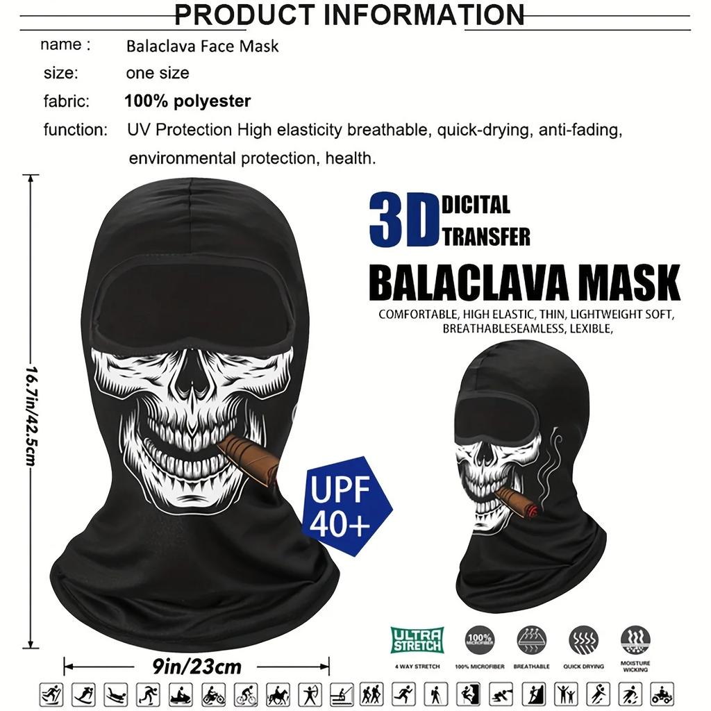 Motorcycle Face Mask Outdoor Cool Sunscreen Balaclava Lycra Moto Biker Wind Cap Mask Stopper Windproof Bicycle Cycling Headgear