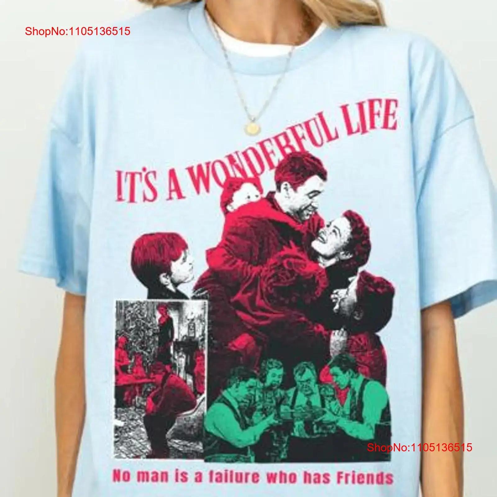 

It s A Wonderful Life T Shirt christmas movie its it vintage Washed fashion Stretched graphic Stylish homme Breathable 5XL різнокольоровий