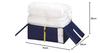 Towa Sangyo Futon Aufbewahrung, Marineblau, Mittel, Kompakt und einfache Aufbewahrung, Alpha Daunendecke, 2er-Set