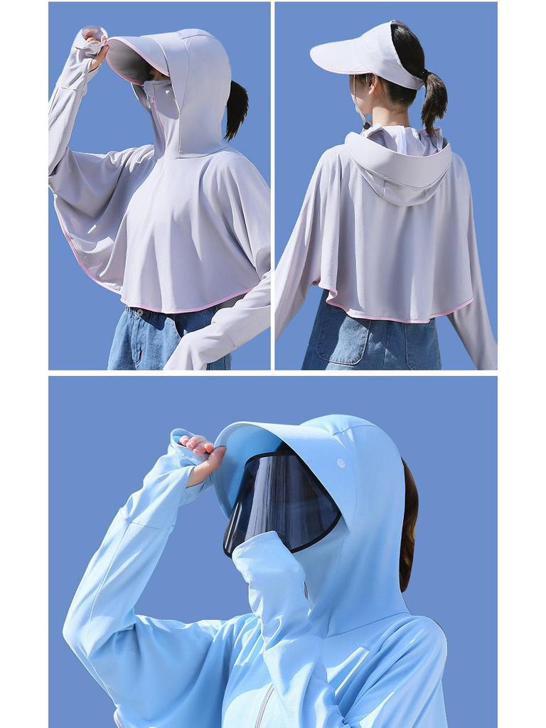 Women's Hooded UV Protection Cycling Jacket - Lightweight & Breathable