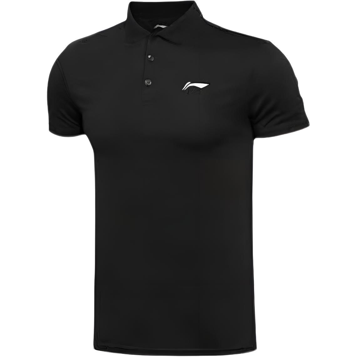 

Мужская рубашка поло с коротким рукавом и логотипом бренда Li Ning APLR027-1 S