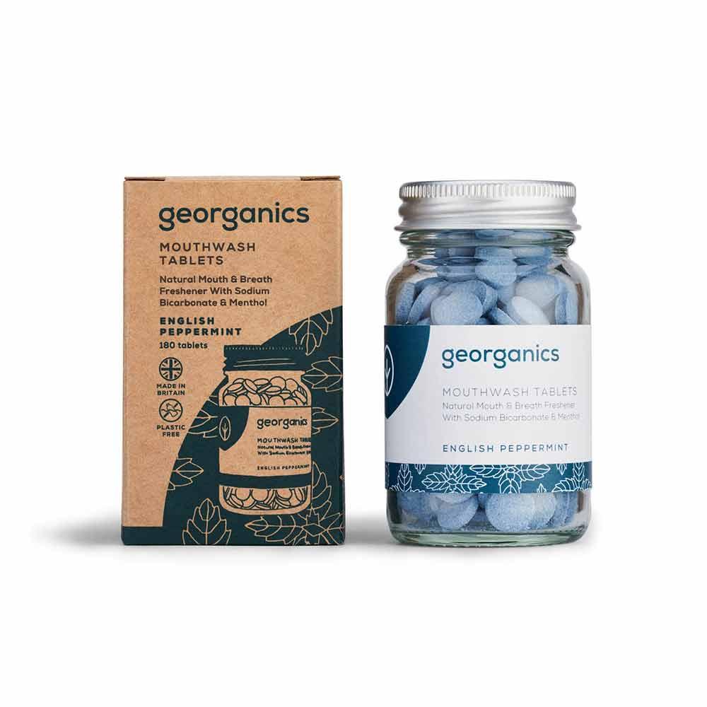 

Таблетки для полоскання рота Англійська м ята - Georganics 180 Tablets