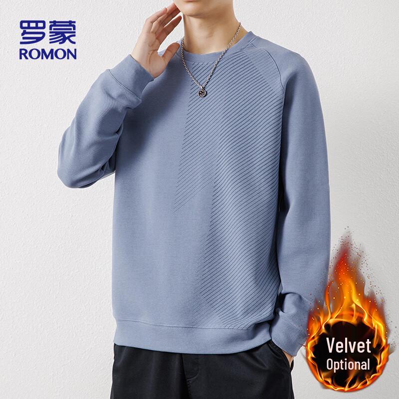 Romon Men's Casual Crew Neck Long Sleeve Sweatshirt