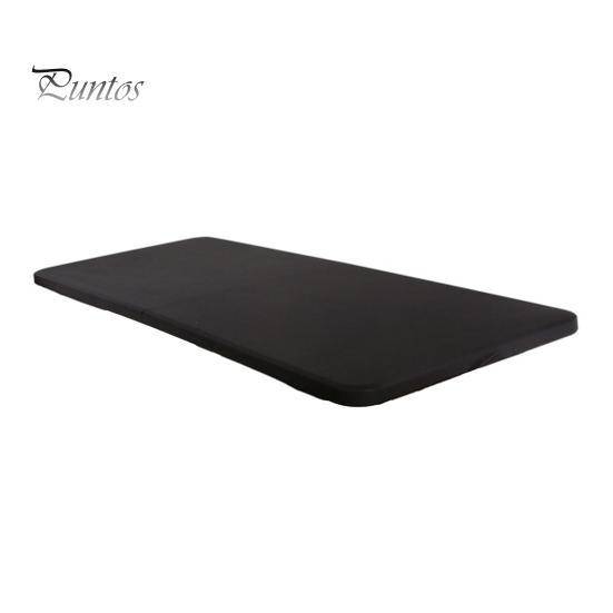 

Чехол для стола, однотонный, водонепроницаемый, с противоскользящей эластичной лентой, для кемпинга, устойчивый к грязи, защитный чехол для стола, чехол для пикника, скатерть на резинке для патио S чёрный