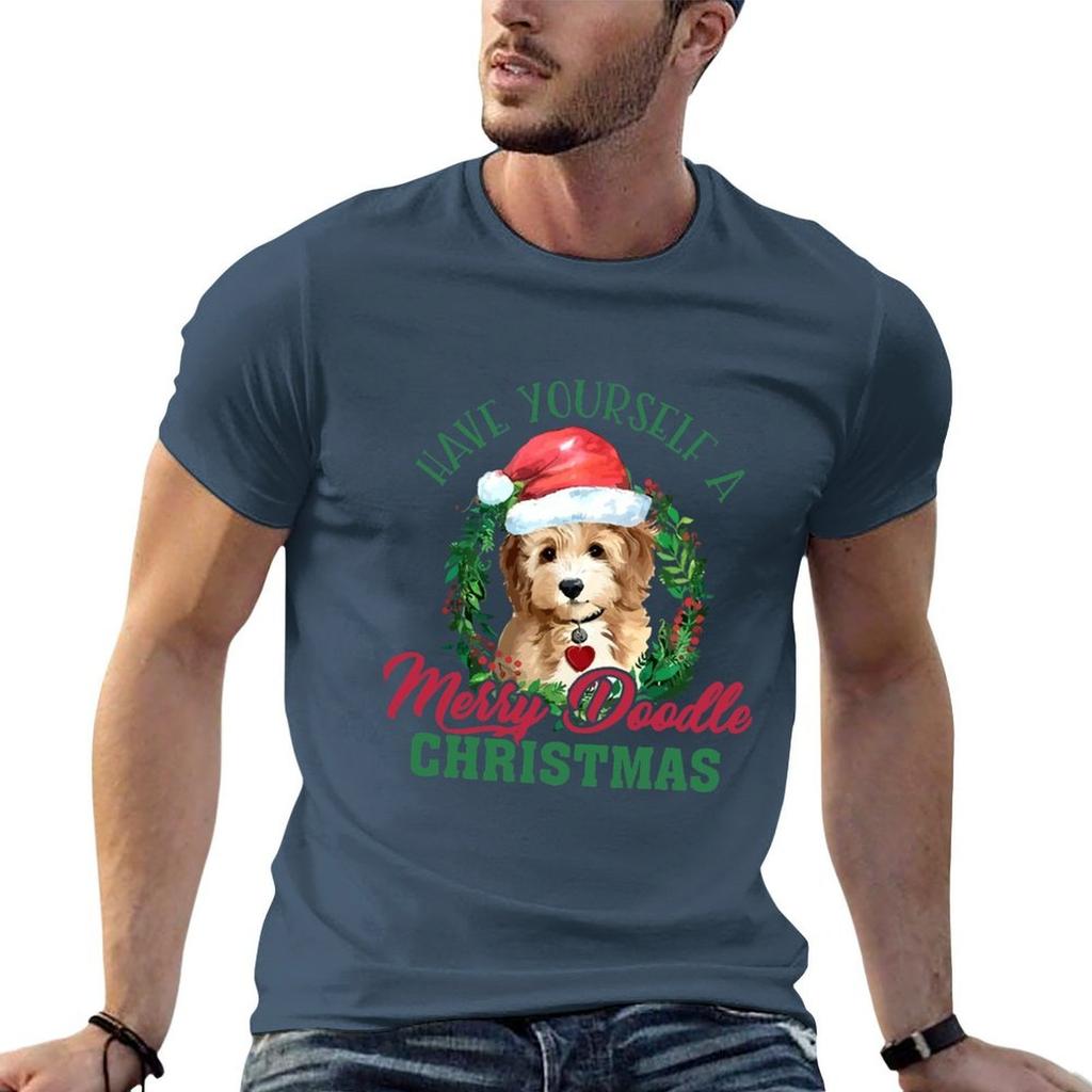 Have Yourself A Merry Doodle Christmas Goldendoodle Dog Love Tshirt Tshirt High Elasticity Sports Tshirt