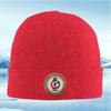 Circle Calligraphy Art Red Gold Frame Men Women Unisex Knitted Hat Beanie Pullover Cap Winter Thermal Warm Christmas Outdoor Cyc