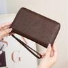 PU Leather Passport Clip Wallet Anti-Theft RFID Blocking Travel Document Bag Large Capacity Waterproof RFID Passport Holder