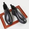 Men Casual Shoes Genuine Leather Chelsea Boots British Style High Top Martin Boots Trendy Autumn Winter