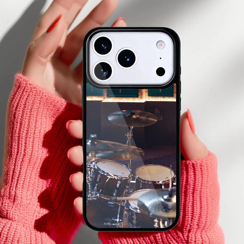 Drum Drummer Phone Case for iPhone 17 16 15 14 13 Pro Max Back Cover for 12 11 Pro Coque