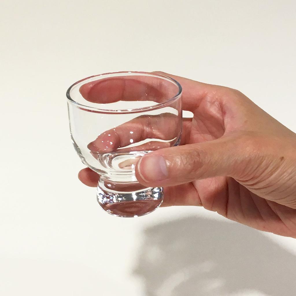 ADERIA Sake 80ml Mini Ginjo Glasses with High Set of Made in Cups, Glasses, Base, 12, Japan, B-6354