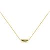 Titanium Steel Acacia Bean Pendant Clavicle Choker - Simple and Elegant Korean Style Necklace.