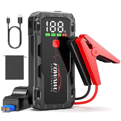 FOWAWU Jump Starter, 22800mAh High Capacity, 6000A Peak Current, Compatible with Up To 10L Gasoline and 8L Diesel Vehicles, 12V Car Jump Starter, Upgr