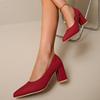 Dámské boty Mělké Dámské vysoké podpatky Módní Nadměrná velikost Jednobarevné Kancelář a Kariéra Sexy Boty na podpatku se špičatou špičkou Dámské