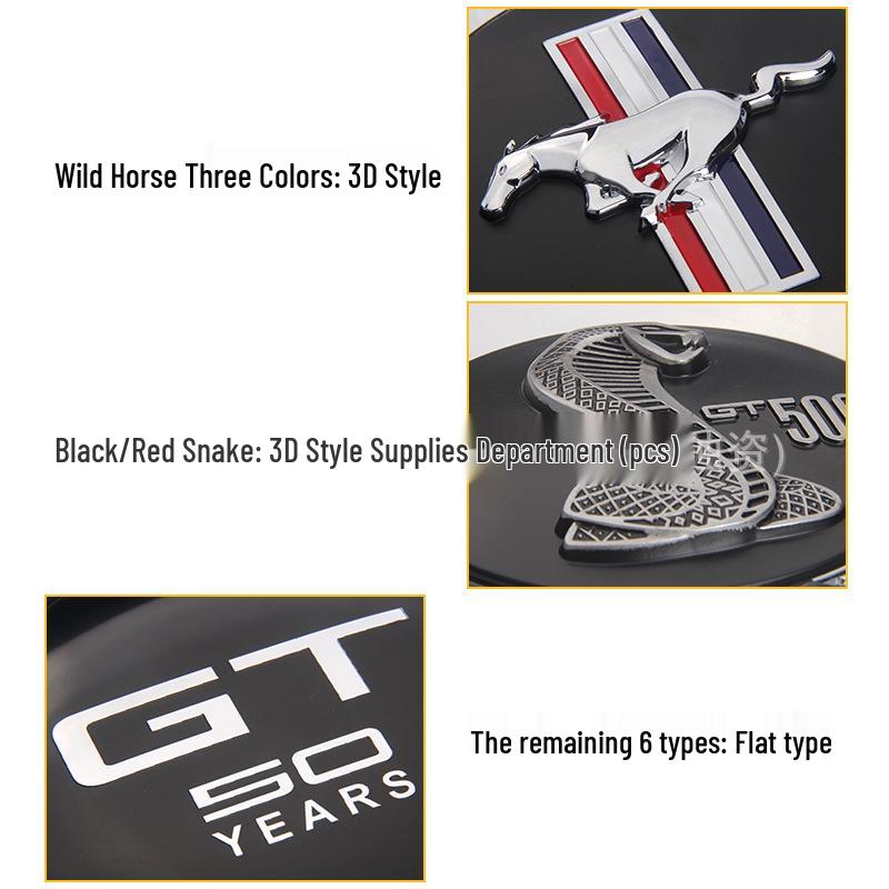 Ford Mustang GT 2.3T Cobra Heckemblem Dekorative Autoaufkleber